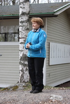 Kirkkoherra Malmi piti myös puheen..