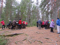 Ensimmäiset saapuneet mäelle..