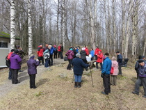 Vietimme rentoa yhdessä oloa naapuri yhdistysten kanssa.