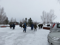 6-yhdistyksen pilkki kisa tunnelmaa lähdöstä!